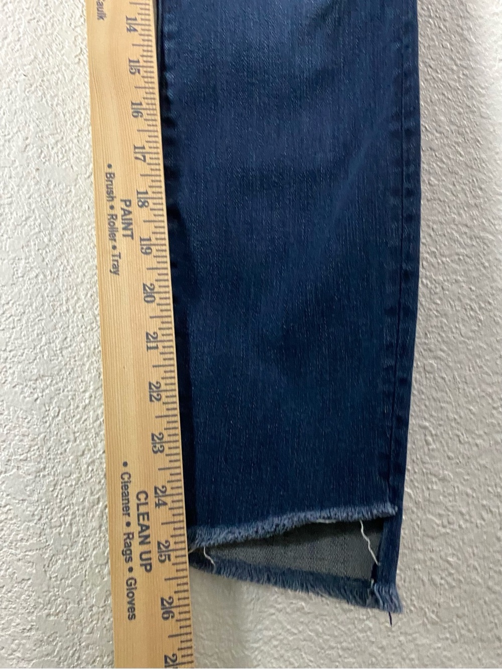 MOTHER Stunner Ankle Step Fray Jeans 28 Dark A Trip Down Memory Lane Slim Crop - Picture 11 of 15